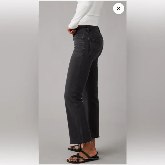 American Eagle Kick Boot Crop Jeans in vintage black - Picture 8 of 8